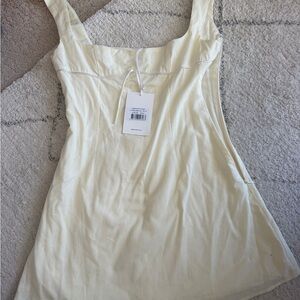 Peppermayo Cream Mini Dress